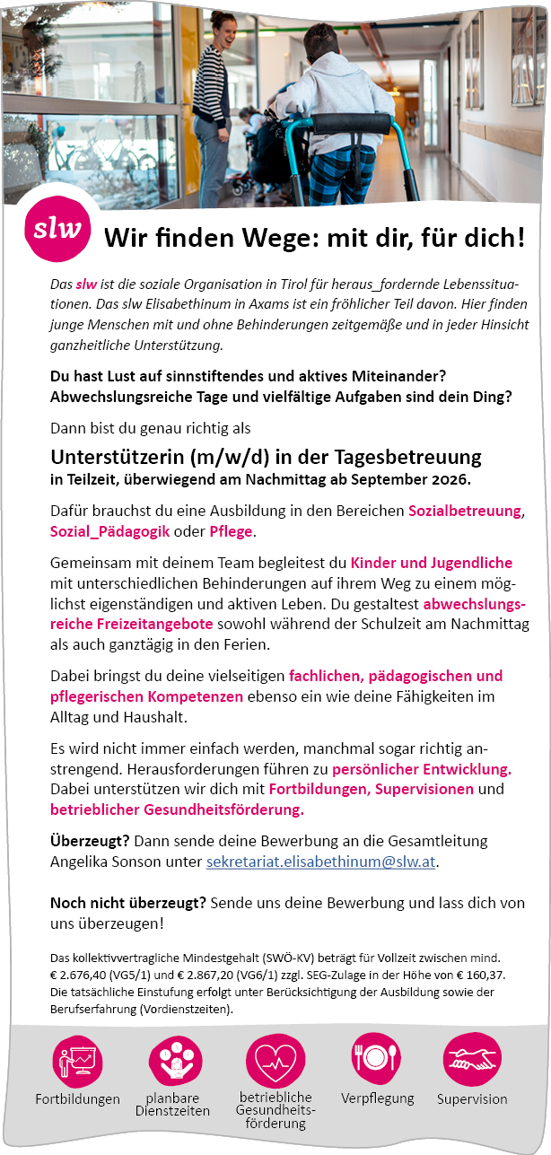 Elisabethinum TAWO Unterstützerin 20260518